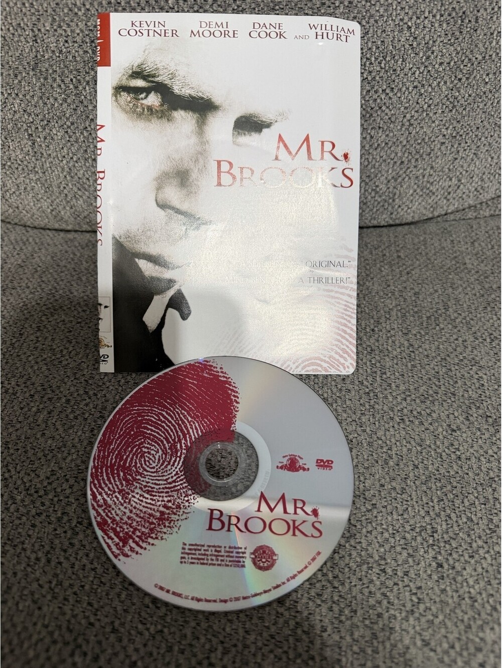 Mr. Brooks DVD Kevin Costner Demi Moore Dane Cook Thriller Movie 2007 Film